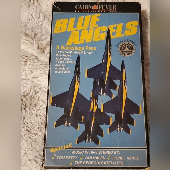 BLUE ANGELS A BACKSTAGE PASS VHS MUSIC BY TOM PETTY VAN HALEN NEW - Picture 1 of 6